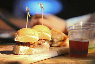 Sliders and Craft Beer